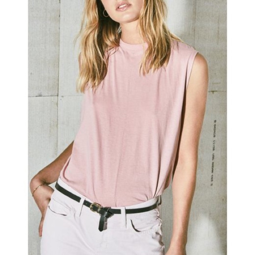 NWT CURRENT/ELLIOTT SOFT Pleated-Back Muscle Tee